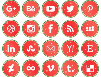 20 icone natalizie social media – Christmas social media icons