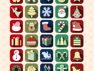 40 icone Natale – Christmas icons set