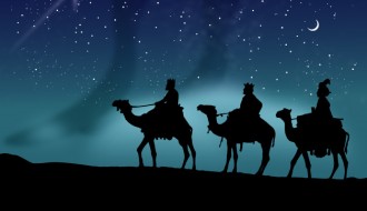 Re Magi sui cammelli – Wise men riding their camels at night