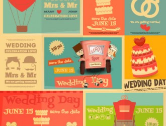 matrimonio inviti retro – wedding retro cards