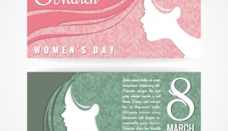 2 banner festa donna 8 marzo – women day banner set