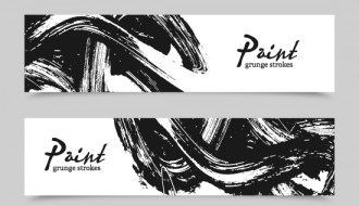 banner pennellate – paint brush banners