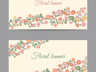 2 banner fiori – floral banners