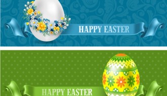 2 banner uovo Pasqua – Easter eggs banner