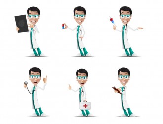 6 pose dottore – doctor