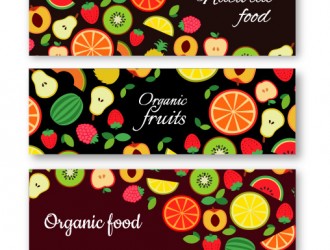 3 banner frutta – organic fruit banner