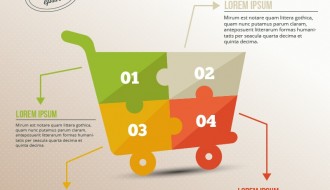 infografica carrello spesa – shopping infographic