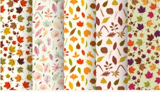 5 pattern foglie autunno – autumn pattern