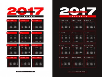 calendario 2017 – calendar design template 2017