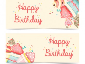 2 cupcake compleanno – cupcake happy birthday banner
