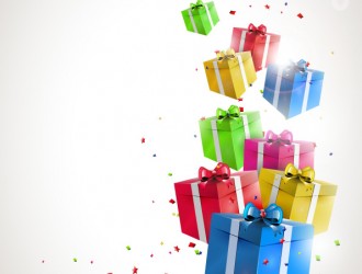 10 pacchetti regalo – birthday gift with confetti