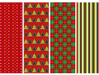 4 pattern Natale – 4 Christmas pattern