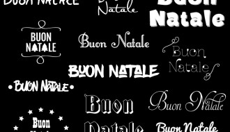 Buon Natale 12 scritte – lettering Merry Christmas