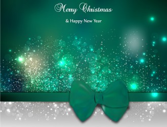 sfondo Natale verde fiocco – green Christmas background