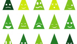 15 faccine albero Natale – Christmas tree emoticons