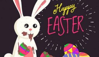 Buona Pasqua coniglio uova di cioccolata – Happy Easter