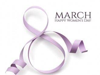 woman day 8 march card with ribbon – 8 marzo festa della donna