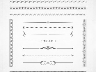 13 bordi – calligraphic borders
