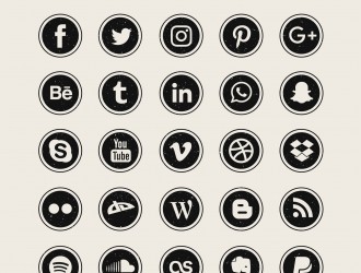 25 icone – social media icons