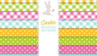 8 pattern coniglio – Easter seamless pattern