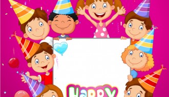 compleanno – Happy birthday with 8 children