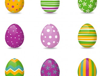 9 uova di Pasqua – 9 Easter colored eggs