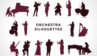 musicisti sagome orchestra – silhouettes orchestra