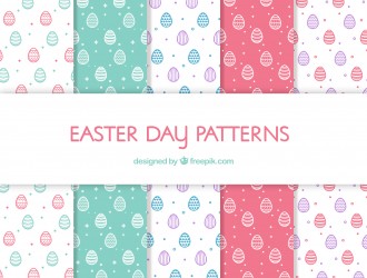 4 pattern uova di Pasqua – Easter Eggs pattern