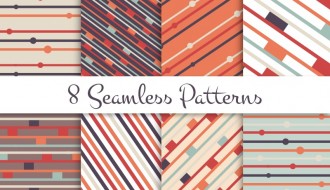 8 pattern geometrici – seamless patterns