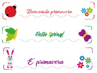 3 banner primavera animali fiori – spring animals flowers banners