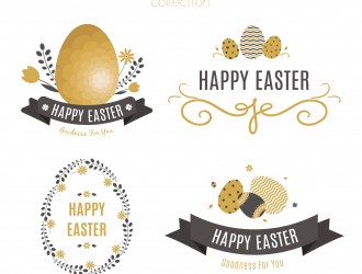4 decorazioni Pasqua – Easter badge