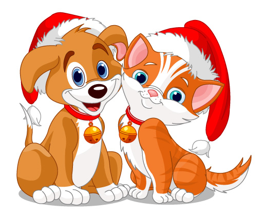 clipart christmas dog free - photo #19