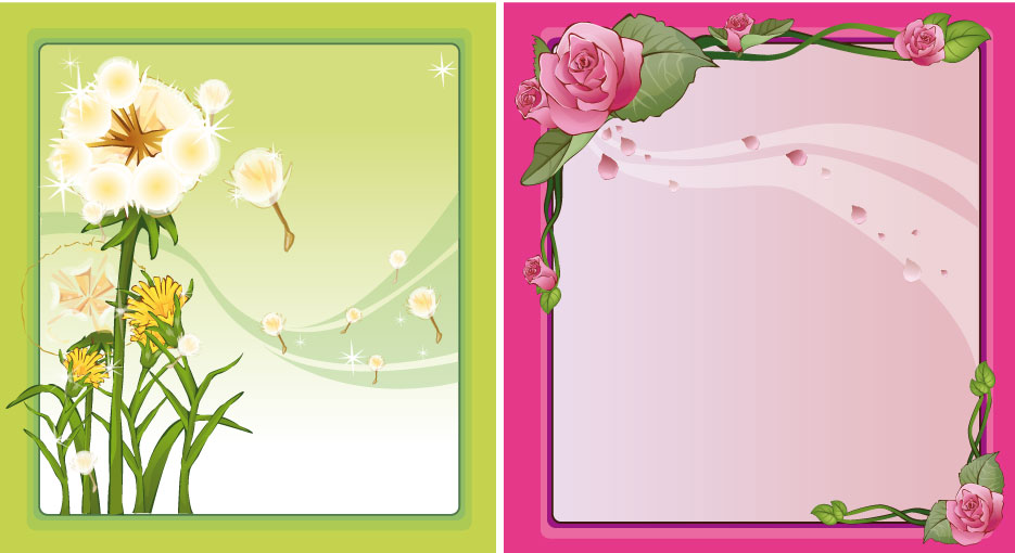 Cornici Floreali Floral Frames 3 Vettoriali Gratis It Free Vectors