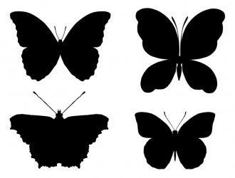 sagome di farfalle – butterflies sillhouettes