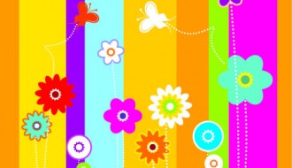sfondo colorato con fiori – colorful background with flowers