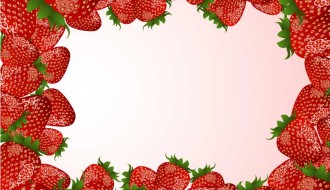 cornice di fragole – strawberries frame