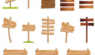 segnali di legno – wood signs