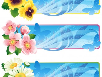 banner floreali – floral banners