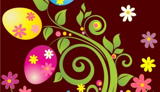 uova di Pasqua e fiori – Easter eggs and flowers