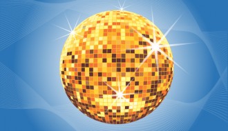 palla da discoteca dorata – golden mirrorball