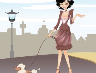 donna con cane – woman with dog