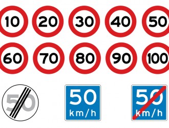 segnali stradali di velocità – speed signs