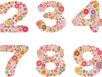 numeri floreali – floral numbers