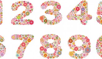 numeri floreali – floral numbers