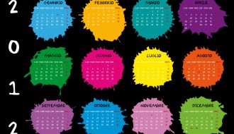 calendario 2012 macchie d’inchiostro – calendar 2012 ink blots