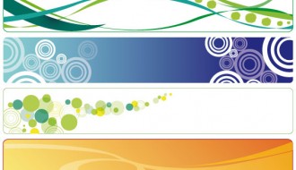banner orizzontali astratti – horizontal abstract banner