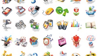 icone 3D – different icons 3D