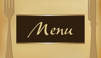 menu con posate – menu with cutlery