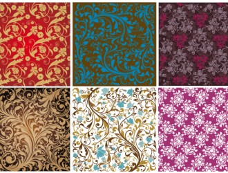 pattern damascati floreari – floral damask pattern