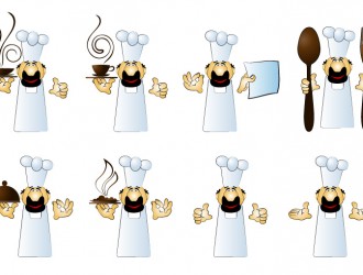 sagome di cuochi – chef silhouette